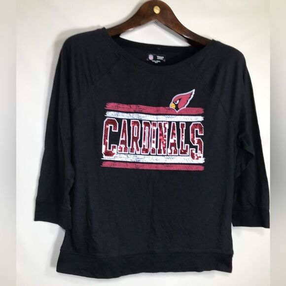 NFL Team Apparel Arizona Cardinals 3/4 Sleeve Shirt Size 16/18 - Picture 1 of 6